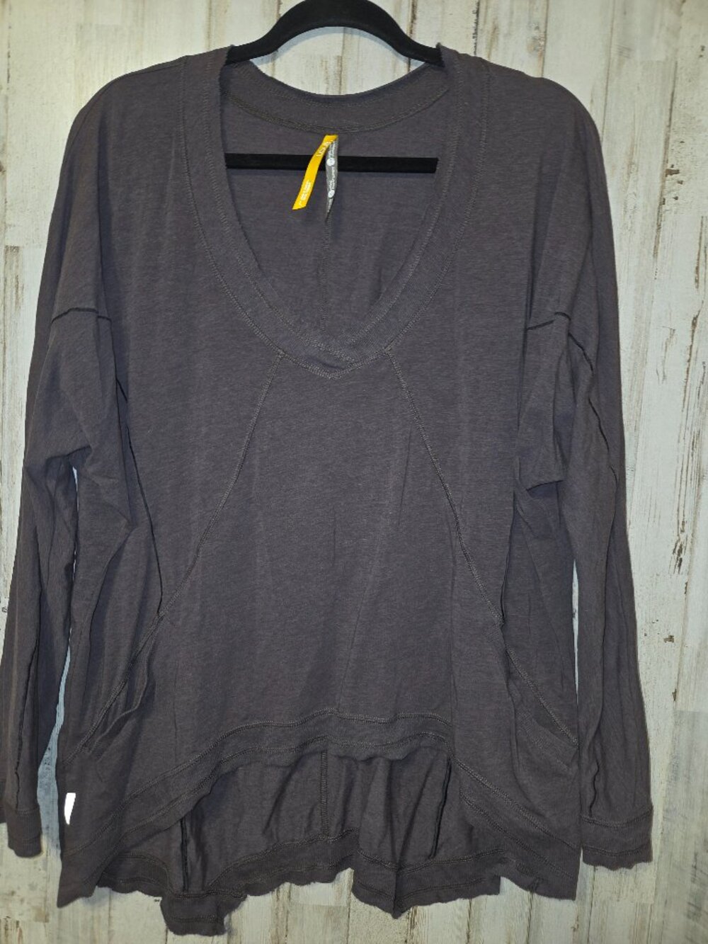 LOLE size L Hi-Low Pullover Oversized Sweatshirt Organic cotton/ lyocell Top